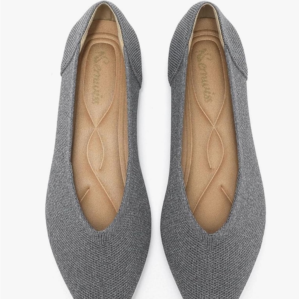 Gray Women's ballet flats